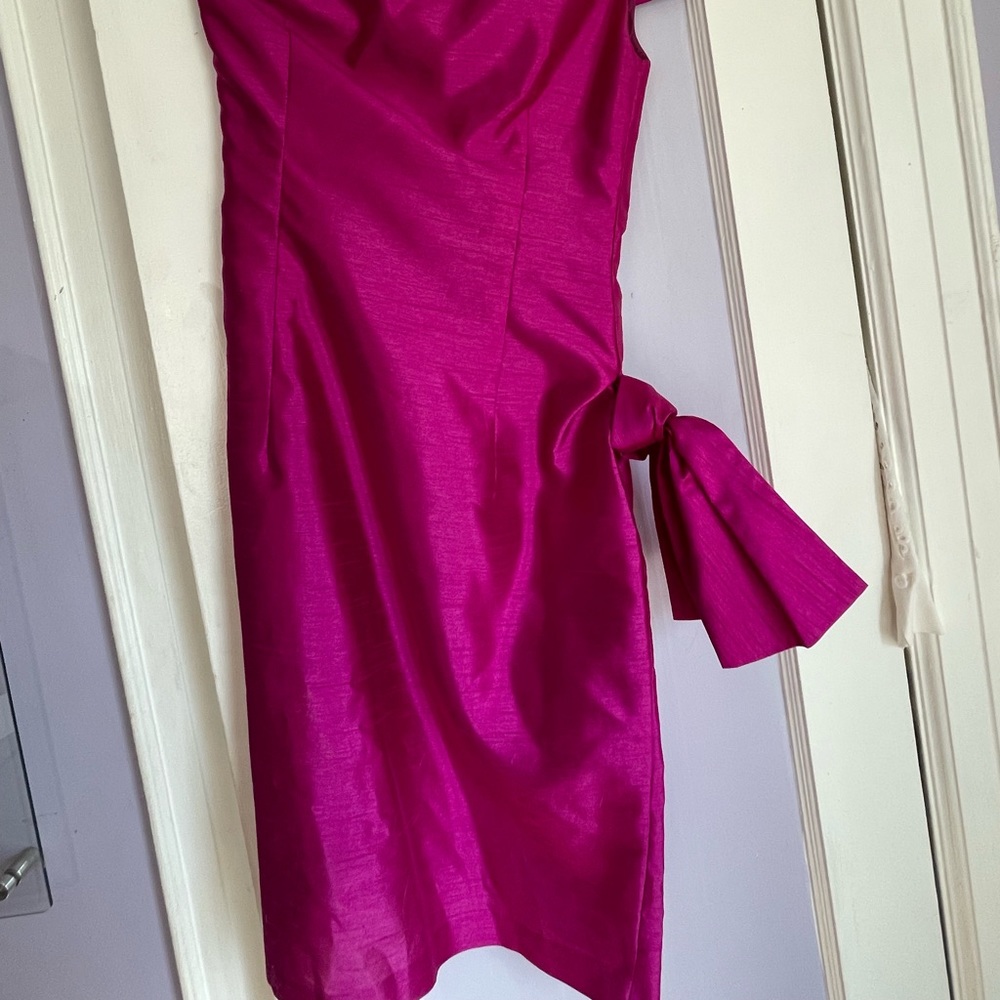Womens shatung silk party dress - Picture 4 of 6